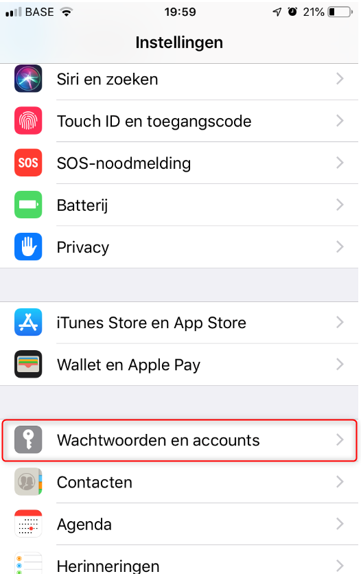 Toevoegen van een Office365 mailbox op iOS (Iphone / Ipad) Xenius